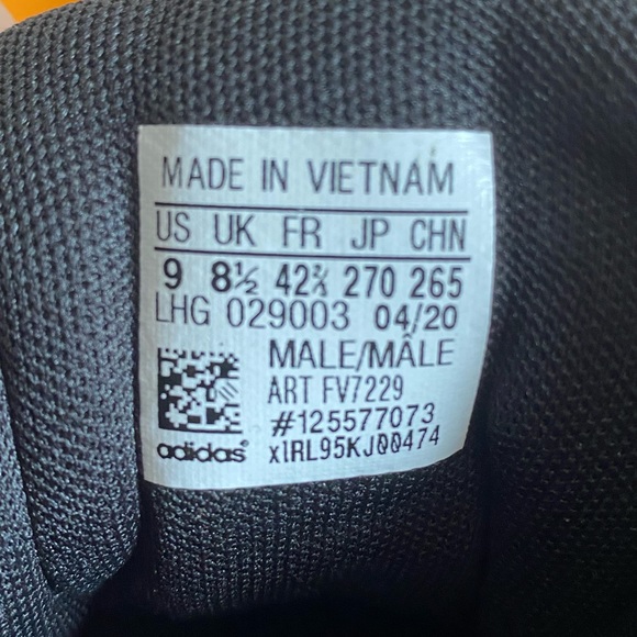 Men’s Adidas Hoop 3.0 Mid Sneakers - Black Size 9 - Picture 5 of 8